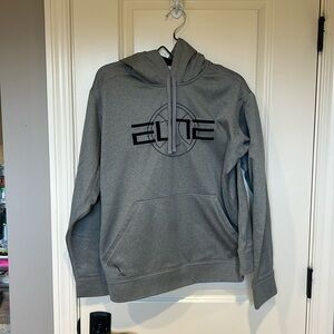 Men’s grey Nike elite basketball hoodie